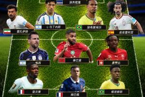 直播吧世界杯小組最佳陣：梅西領銜，姆巴佩 登貝萊 沃齊尼亞入選