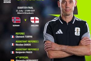 FIFA官方：蒂爾潘＆法國裁判組執法世界杯1/4決賽挪威vs英格蘭
