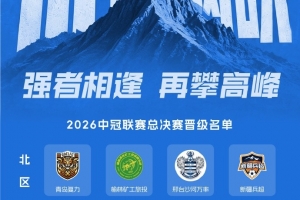 中冠總決賽分區：16隊爭3.5升乙名額 南區廣東晨星、江蘇常晉等隊