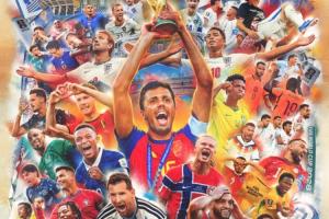 FIFA官方世界杯海報：羅德裏C位，梅西、C羅、哈蘭德、姆巴佩入鏡